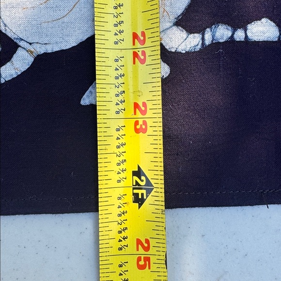 Chinese Dragon Batik Motif Wall Hangings in Black & Orange with Pockets, 24” - Picture 10 of 11